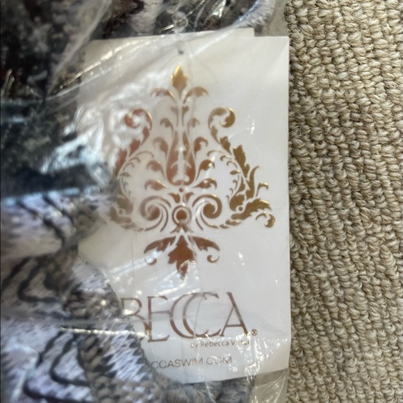 NWT BECCA (still in plastic wrap) WOMENS STRIPED WIDE LEG PANTS SWIM COVER-UP - Picture 5 of 6